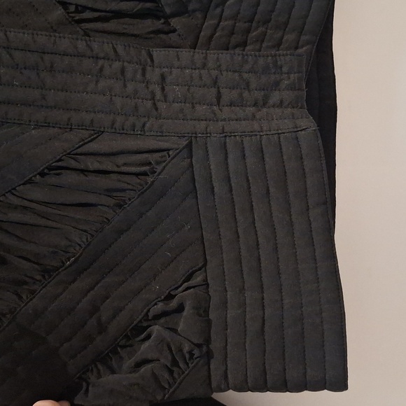 EJ Harper Black 100% Silk Patterned Patchwork Button Up Jacket Size S - Picture 4 of 9